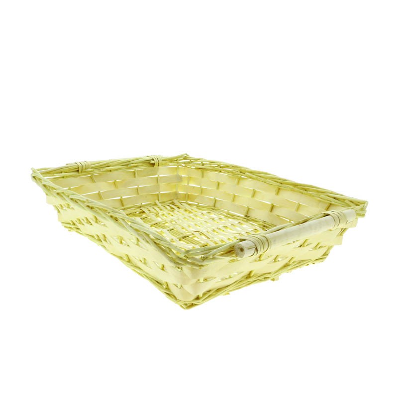 Corbeille rectangle osier plein Campi 7kg NATUREL BOIS ｜ 20 Unité(s)