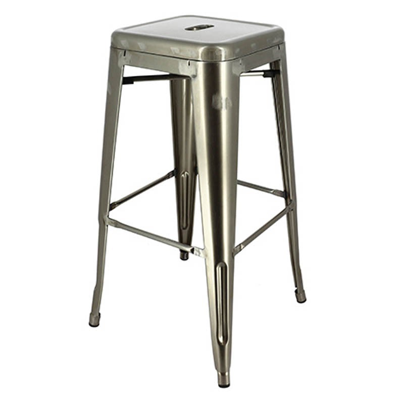 Tabouret métal de bar Chicago GRIS METAL ｜ 4 Unité(s)