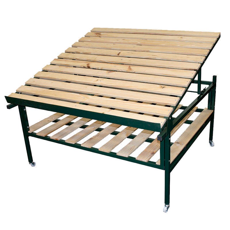 Présentoir bois métal épicerie 120x120 BOIS  ｜ 1 Unité(s)