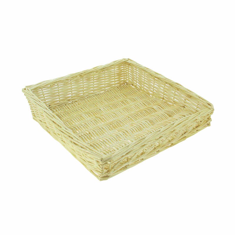 Corbeille osier naturel Fougasse 40x40 NATUREL OSIER ｜ 4 Unité(s)