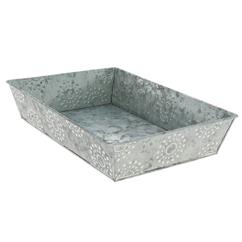 Corbeille zinc Galaxie 33x23 GRIS ZINC ｜ 38 Unité(s)