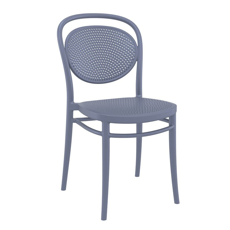 Chaise terrasse de restaurant Venise GRIS PLASTIQUE ｜ 1 Unité(s)