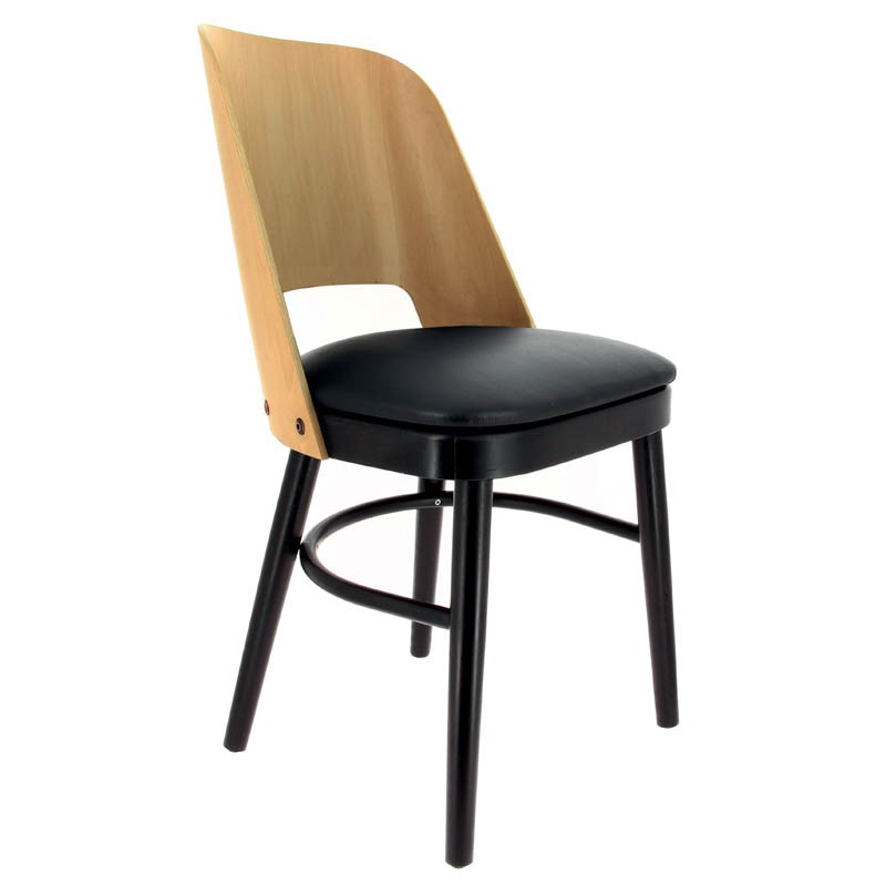 Chaise salle de restaurant colisée bicolore bicolore BOIS ｜ 2 Unité(s)