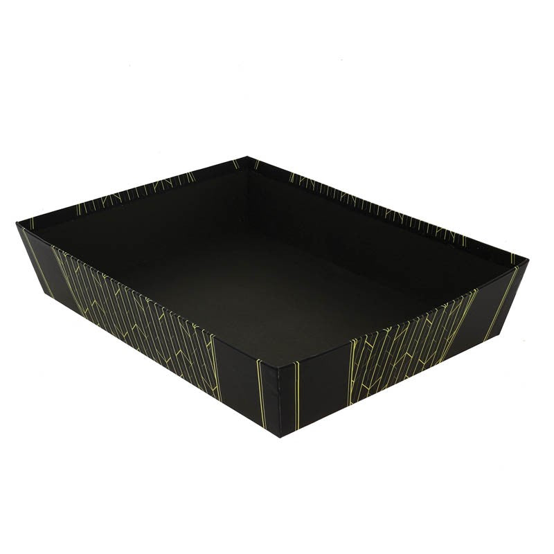 Corbeille carton rectangle Allure 36x27 NOIR CARTON ｜ 30 Unité(s)