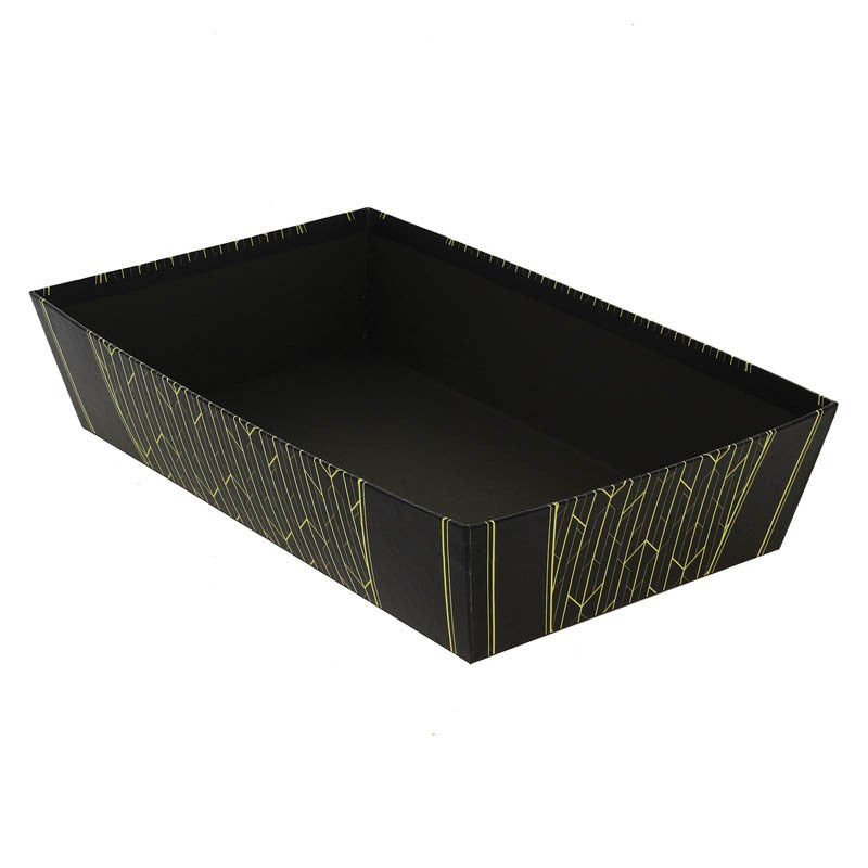 Corbeille carton rectangle Allure 33x20 NOIR CARTON ｜ 30 Unité(s)