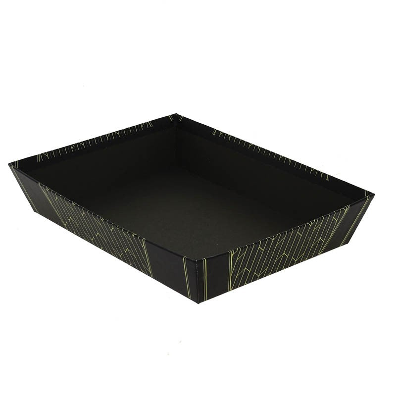 Corbeille carton rectangle Allure 27x20 NOIR CARTON ｜ 48 Unité(s)