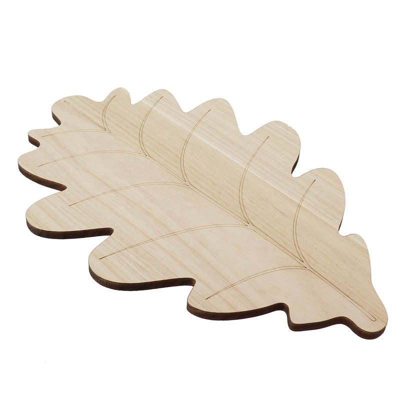 Plateau bois Bosco feuille 40x26 NATUREL BOIS ｜ 60 Unité(s)