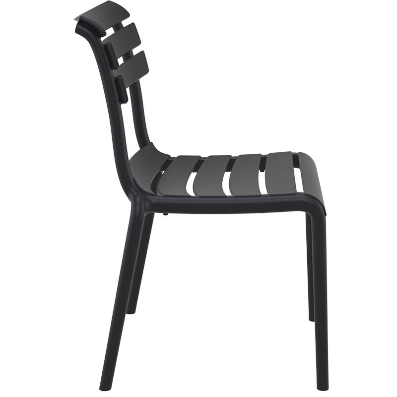 Chaise terrasse de restaurant Sorgues NOIR PLASTIQUE ｜ 1 Unité(s)