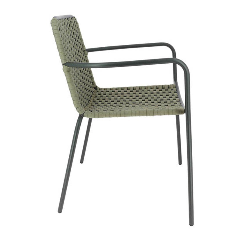 Fauteuil exterieur restaurant Arona TAUPE METAL ｜ 1 Unité(s)