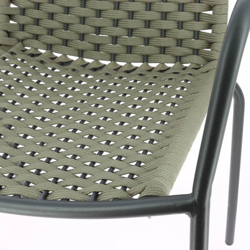 Fauteuil exterieur restaurant Arona TAUPE METAL ｜ 1 Unité(s)