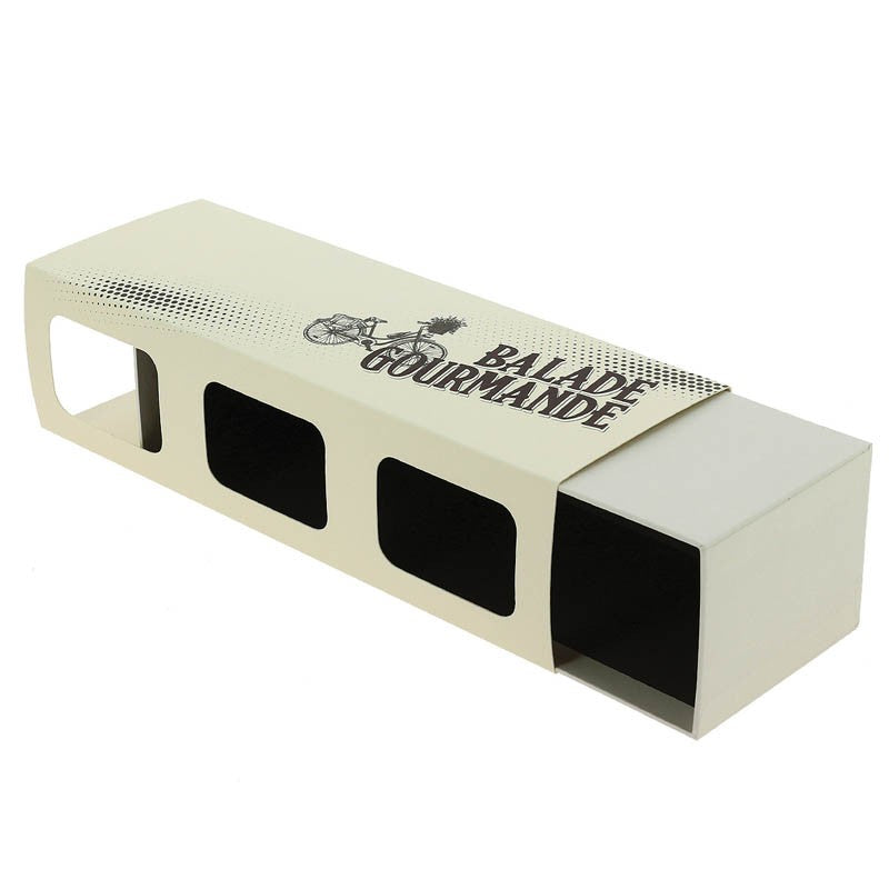 Fourreau 3 terrines de 180 grs Balade Gourmande 25.8x25.8 BLANC CARTON ｜ 60 Unité(s)