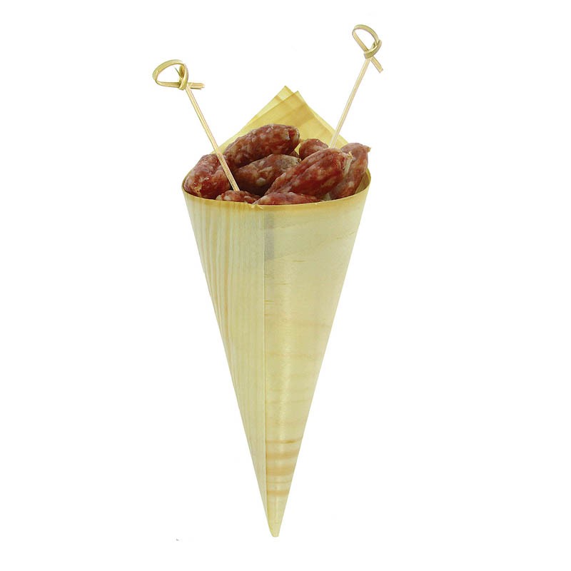 Cone bois avec sachet NATURELLE BOIS ｜ 50 Unité(s)