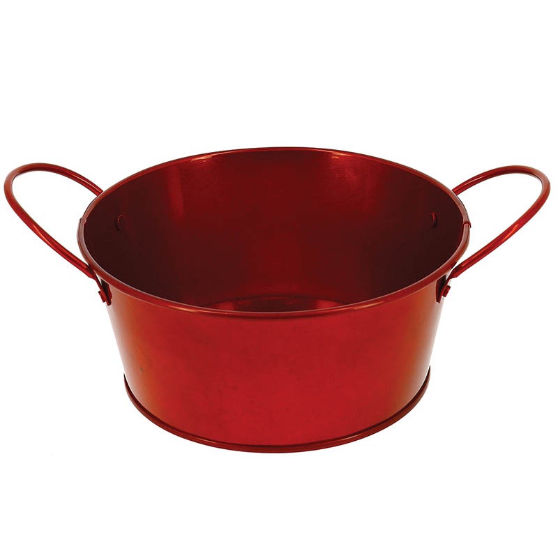 Corbeille métal rouge Zinka Ø16cm ROUGE ZINC ｜ 20 Unité(s)