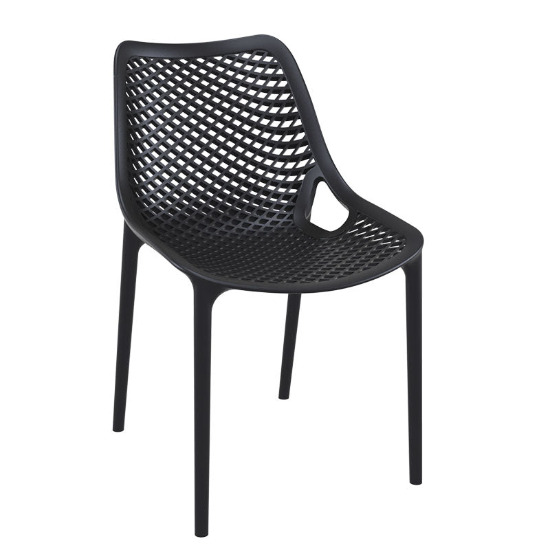 Chaise de restaurant exterieure Air Noir PLASTIQUE ｜ 4 Unité(s)