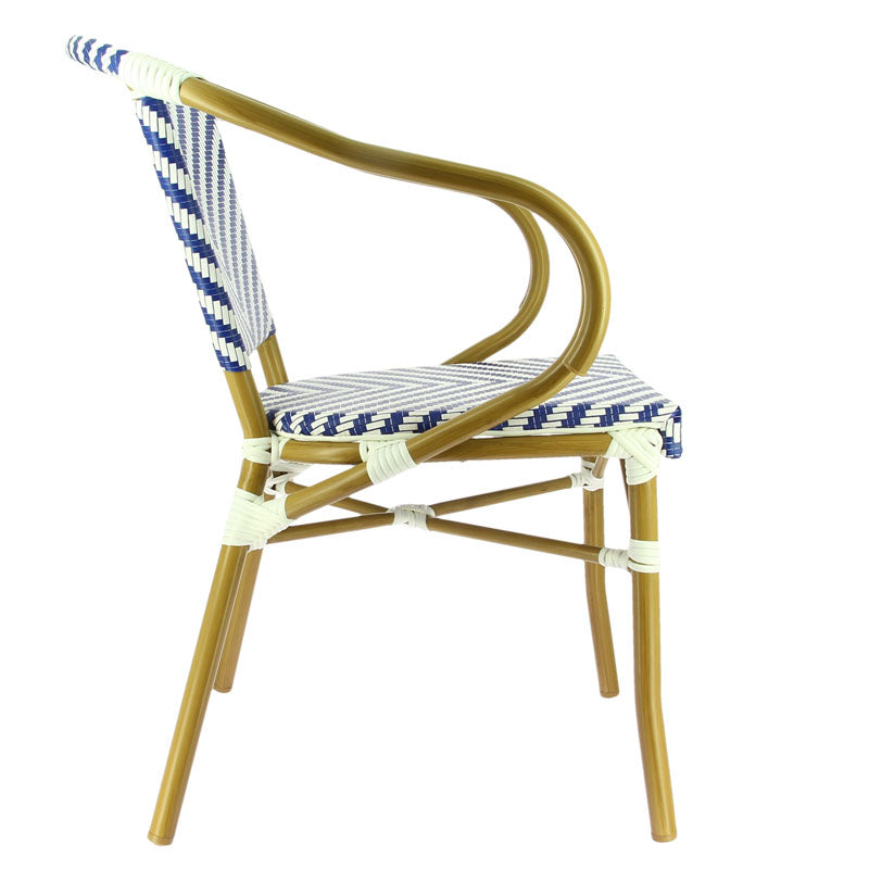Fauteuil de restaurant exterieur Olya Bleu METAL ｜ 1 Unité(s)