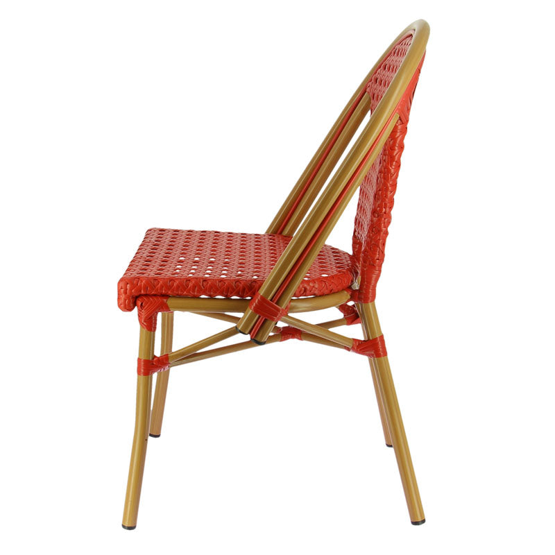 Chaise terrasse de restaurant Sedia Rouge METAL ｜ 1 Unité(s)