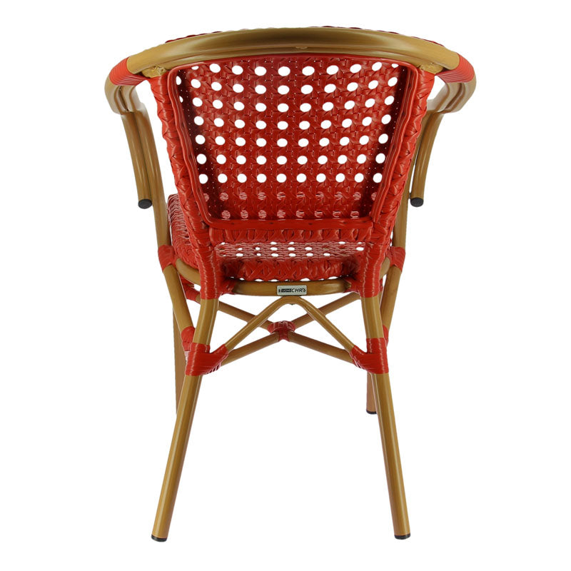 Fauteuil terrasse de restaurant Sedia Rouge METAL ｜ 1 Unité(s)