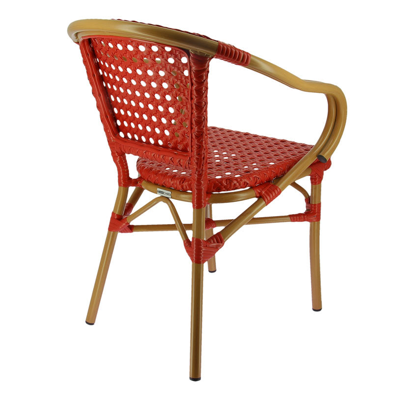 Fauteuil terrasse de restaurant Sedia Rouge METAL ｜ 1 Unité(s)