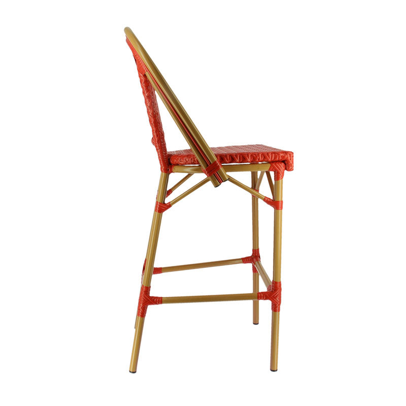 Chaise haute de bar terrasse de restaurant Sedia Rouge METAL ｜ 1 Unité(s)
