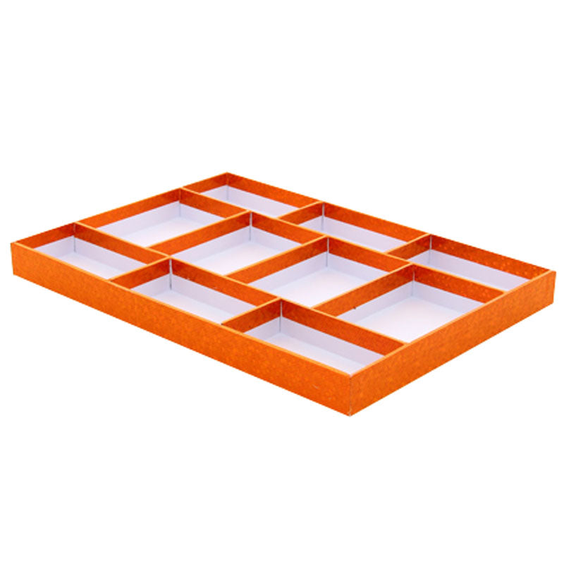 Corbeille carton 10 cases Rouge CARTON ｜ 30 Unité(s)