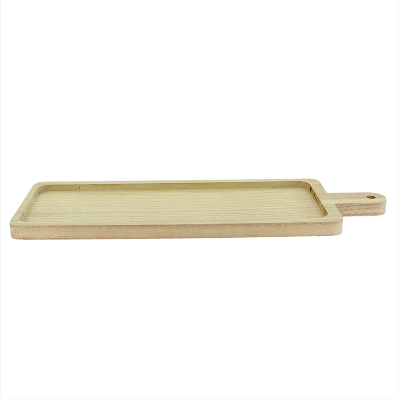 Plateau bois rectangle Bosco avec manche Marron BOIS ｜ 40 Unité(s)