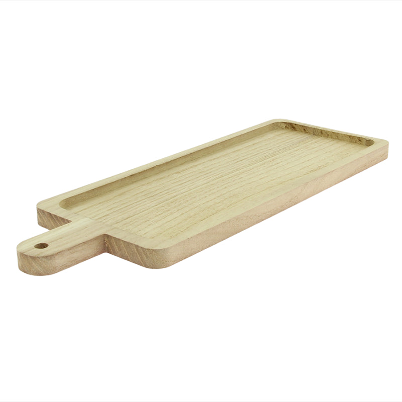 Plateau bois rectangle Bosco avec manche Marron BOIS ｜ 40 Unité(s)