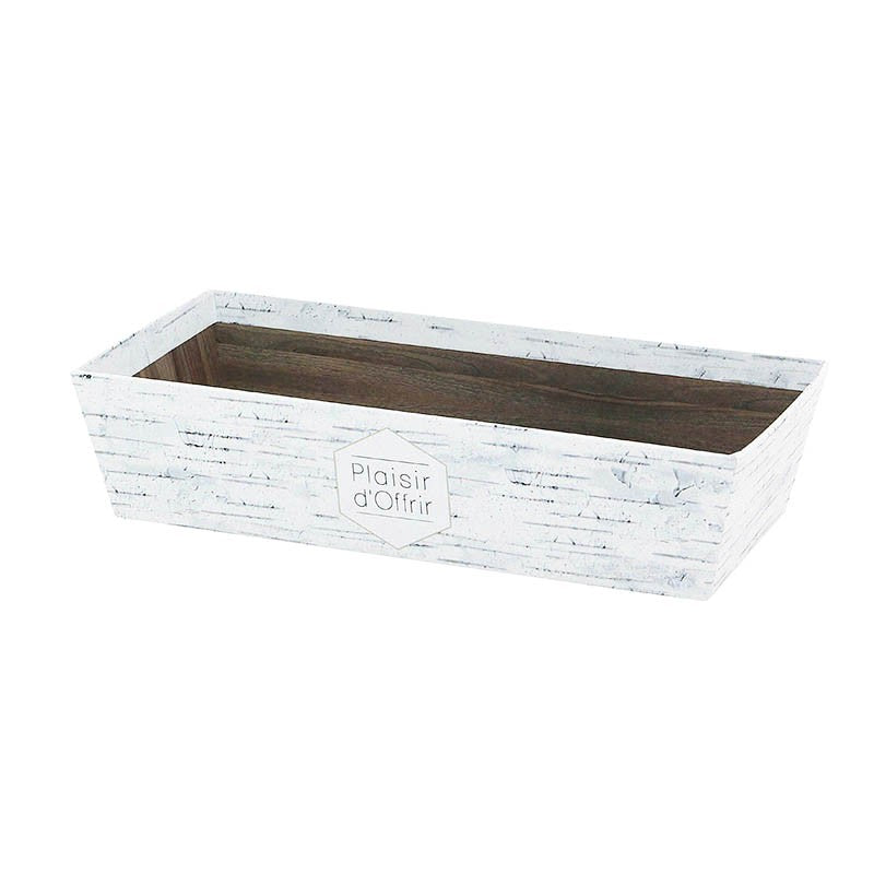 Corbeille carton Banetou Bouleau BLANC CARTON ｜ 120 Unité(s)