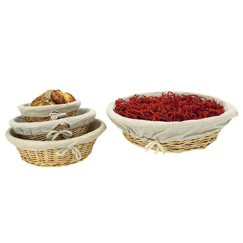 Corbeille osier Boulangère ronde gm BEIGE OSIER ｜ 20 Unité(s)