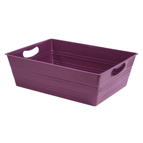 PLASTICO RECTANGLE MAUVE 35,5X27X11 VIOLET PLASTIQUE ｜ 12 Unité(s)