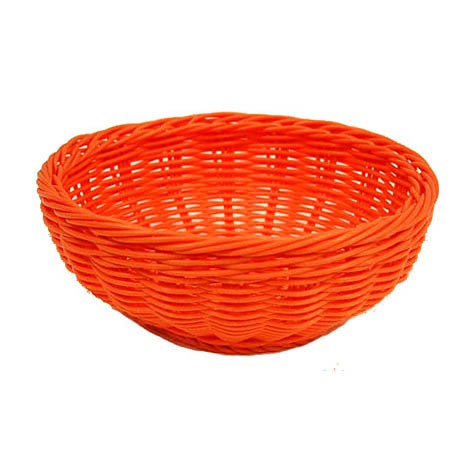 CORBEILLE POLYPROPYLENE RONDE MOSCO ORANGE Ø16X6.5 ORANGE POLYPROPYLENE ｜ 36 Unité(s)