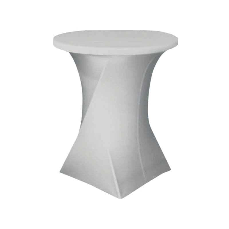 Housse table ronde mange debout Ø80x110 BLANC POLYESTER ｜ 1 Unité(s)