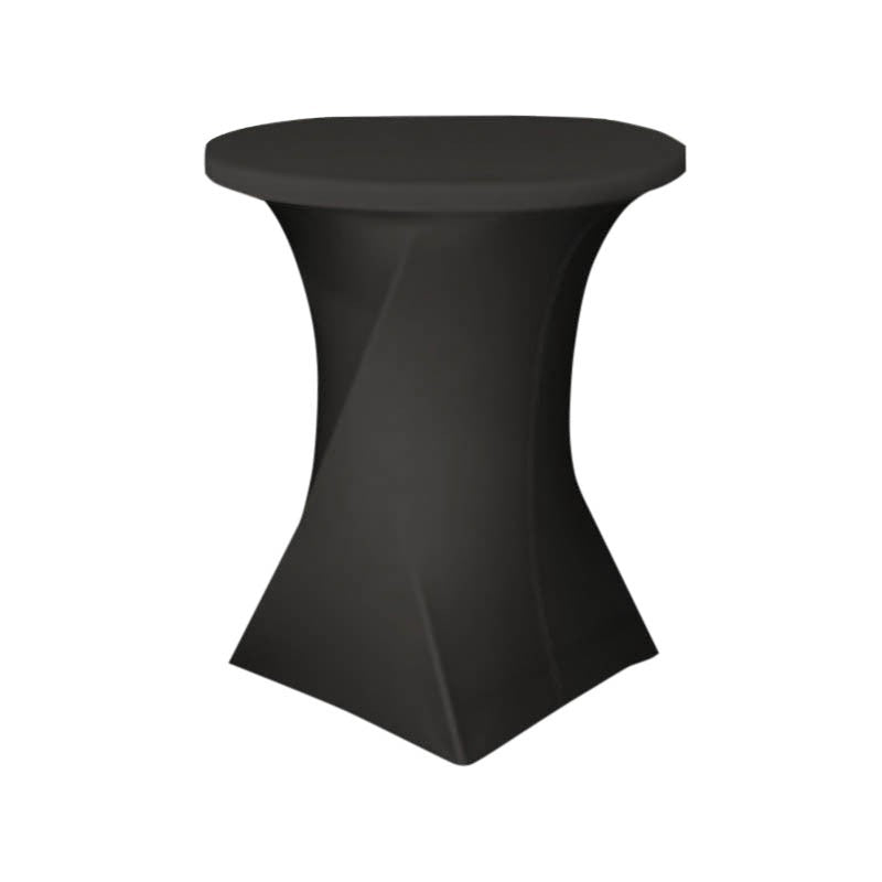 Housse table ronde mange debout Ø80x110 NOIR POLYESTER ｜ 1 Unité(s)