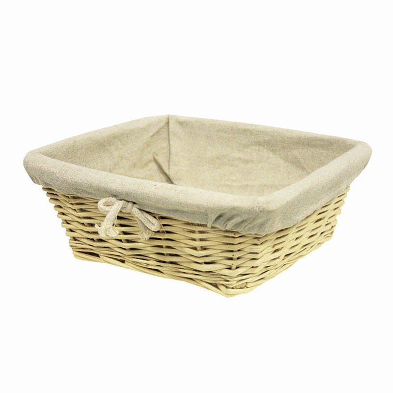 Corbeille osier carrée Boulangère BEIGE OSIER ｜ 20 Unité(s)