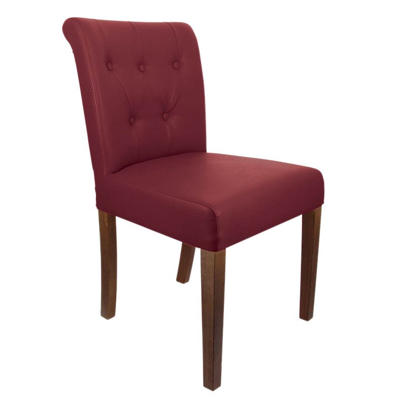 CHAISE ETOILE BORDEAUX BOIS ｜ 2 Unité(s)