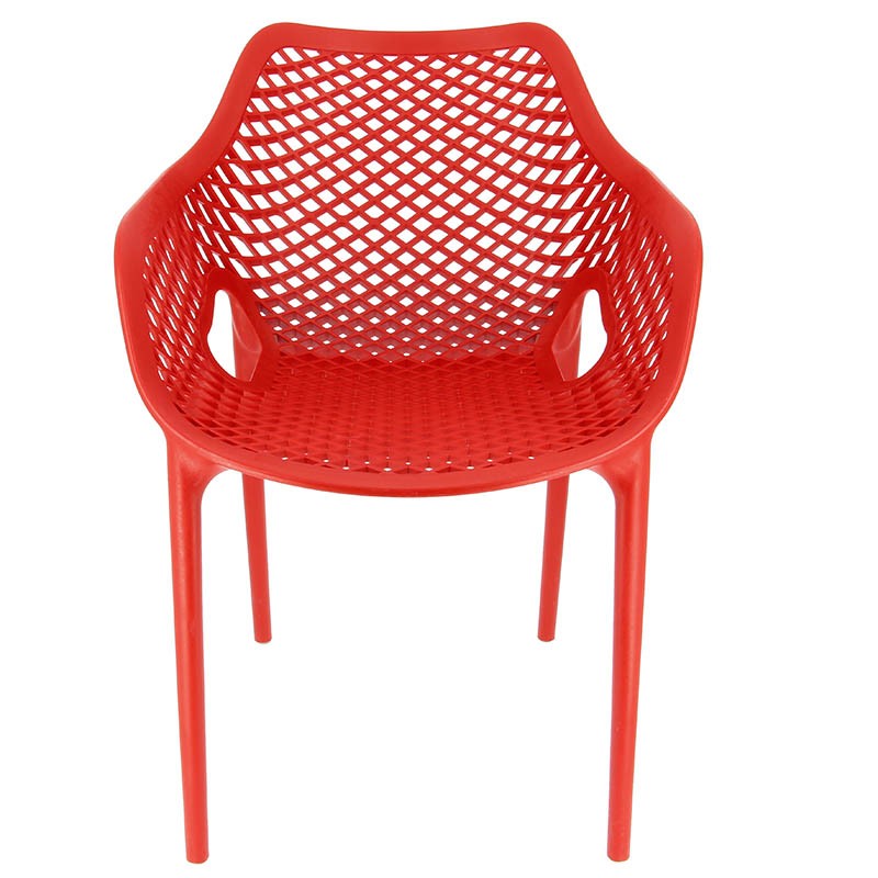 Fauteuil de restaurant exterieur Air ROUGE PLASTIQUE ｜ 4 Unité(s)