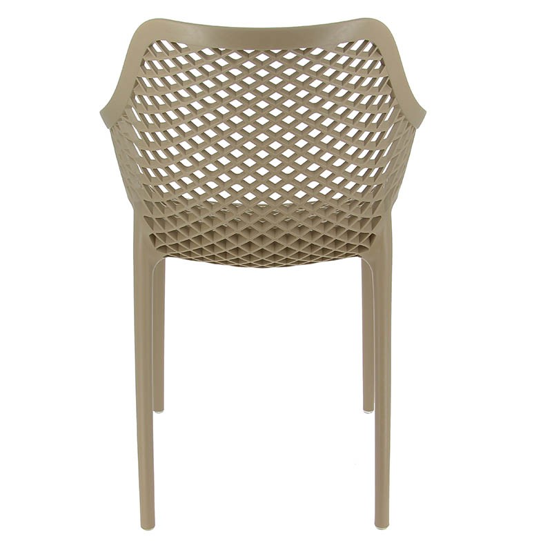 Fauteuil de restaurant exterieur Air TAUPE PLASTIQUE ｜ 4 Unité(s)