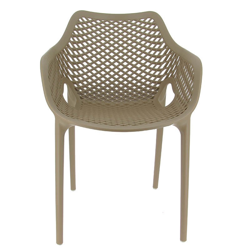 Fauteuil de restaurant exterieur Air TAUPE PLASTIQUE ｜ 4 Unité(s)