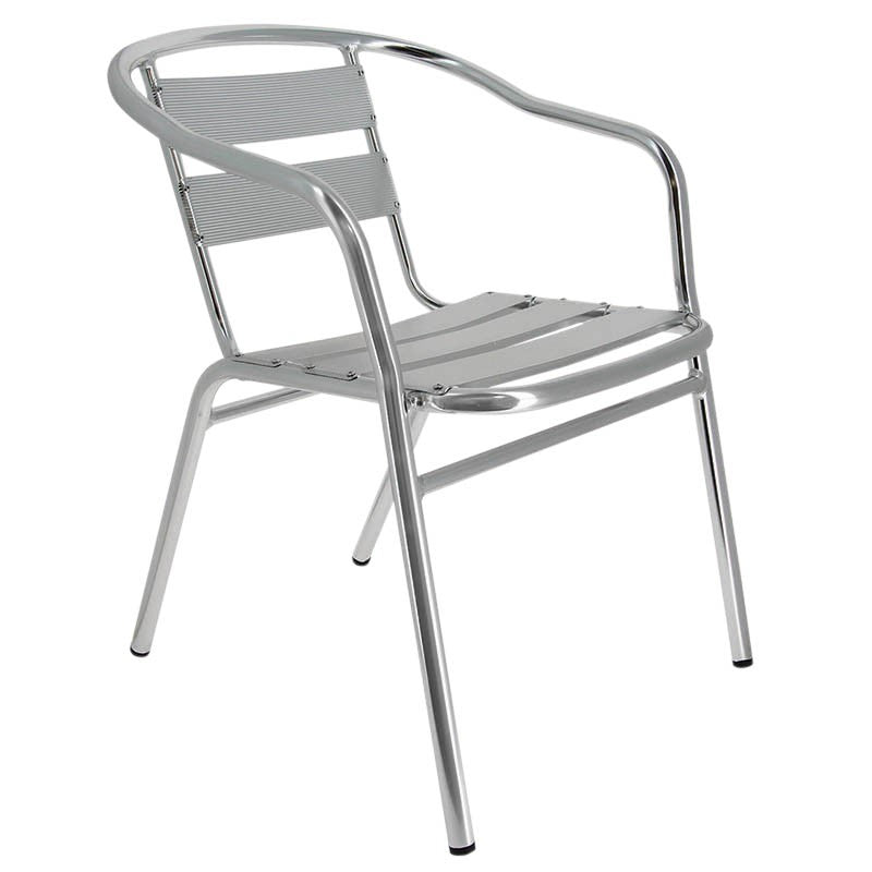 Fauteuil Aluminium Bruxelles GRIS METAL ｜ 1 Unité(s)