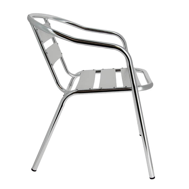 Fauteuil Aluminium Bruxelles GRIS METAL ｜ 1 Unité(s)