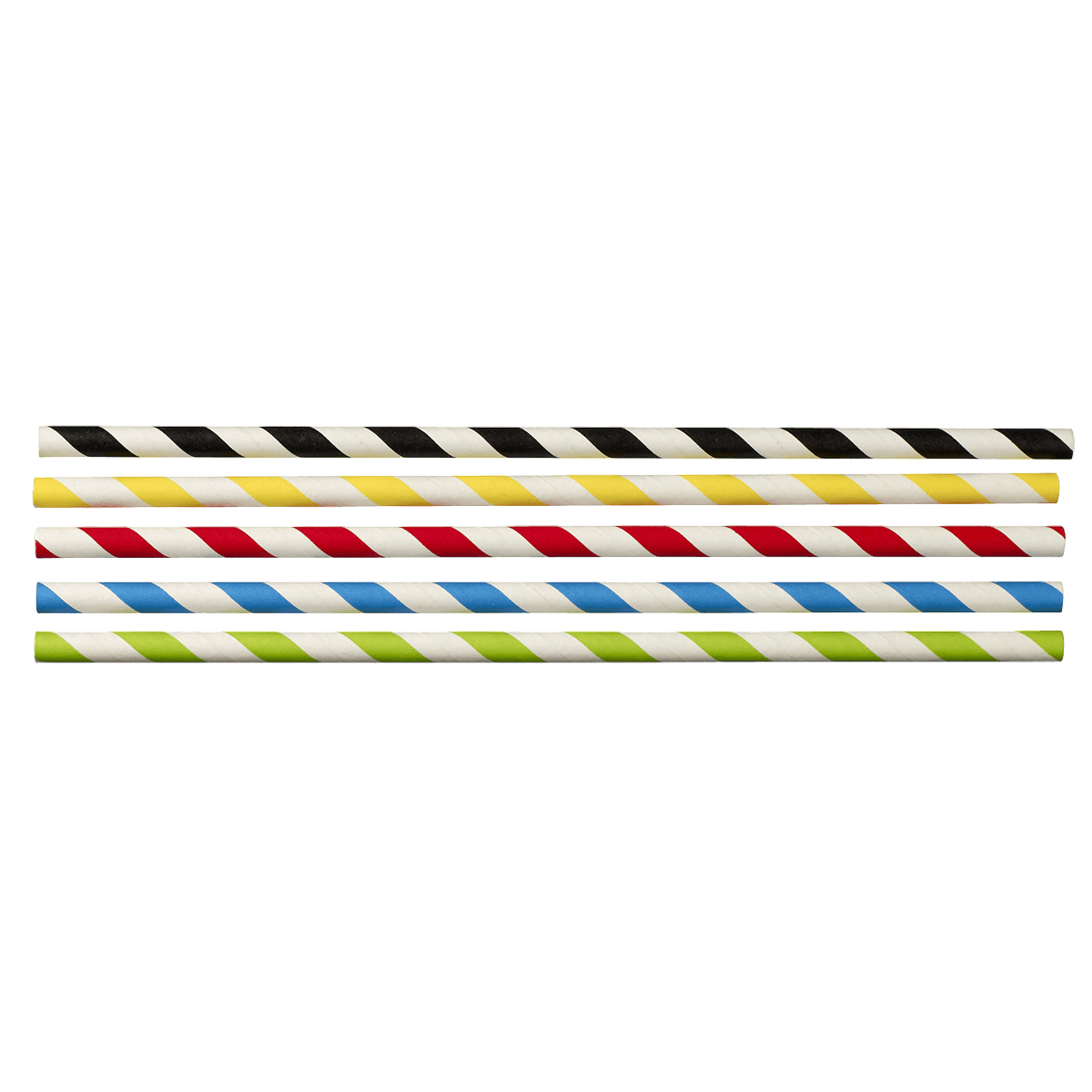 Paille rigide papier multicolore 200 mm ｜ 10000 Unité(s)
