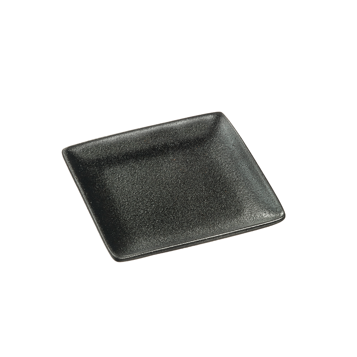 Assiette Sandy céramique noire 110x110x15 mm ｜ 72 Unité(s)