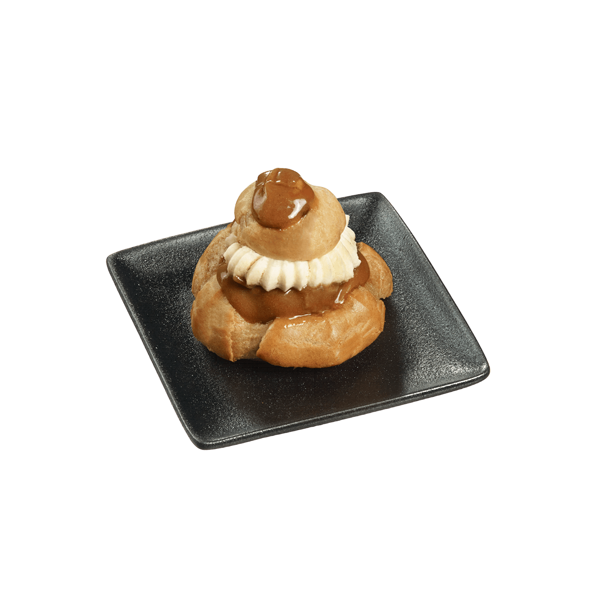 Assiette Sandy céramique noire 110x110x15 mm ｜ 72 Unité(s)
