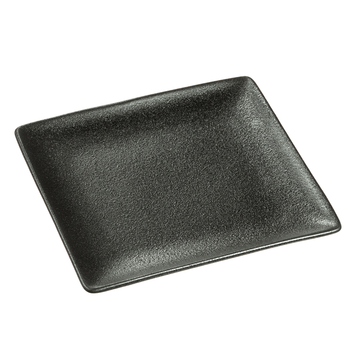 Assiette Sandy céramique noire 160x160x15 mm ｜ 36 Unité(s)