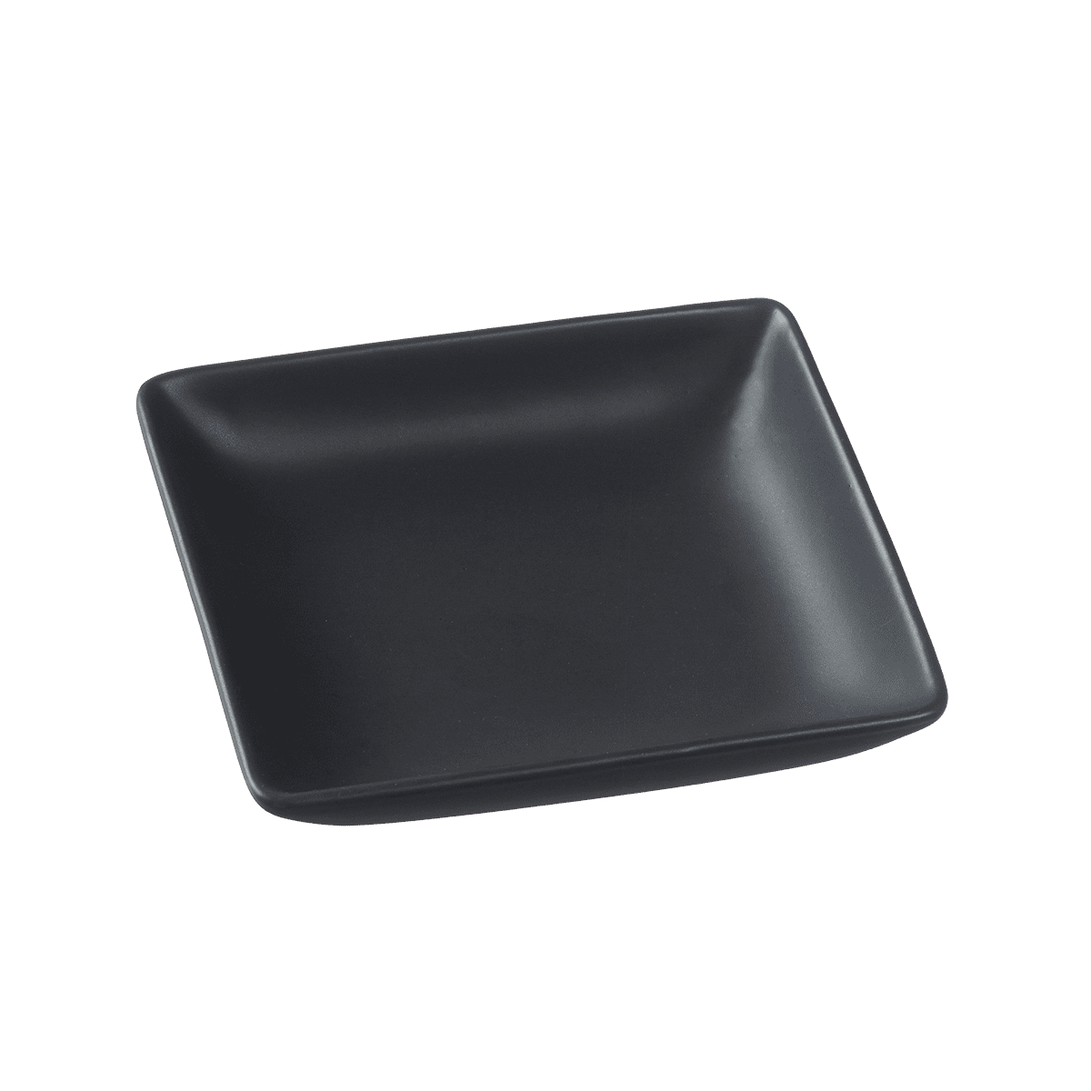 Assiette Fluid' creuse céramique noire 128x118x25 mm ｜ 48 Unité(s)