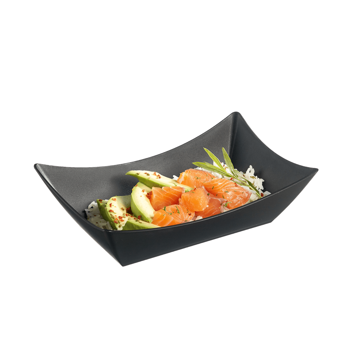 Barquette Snacking LOOP PP noir 500 ml ｜ 60 Unité(s)