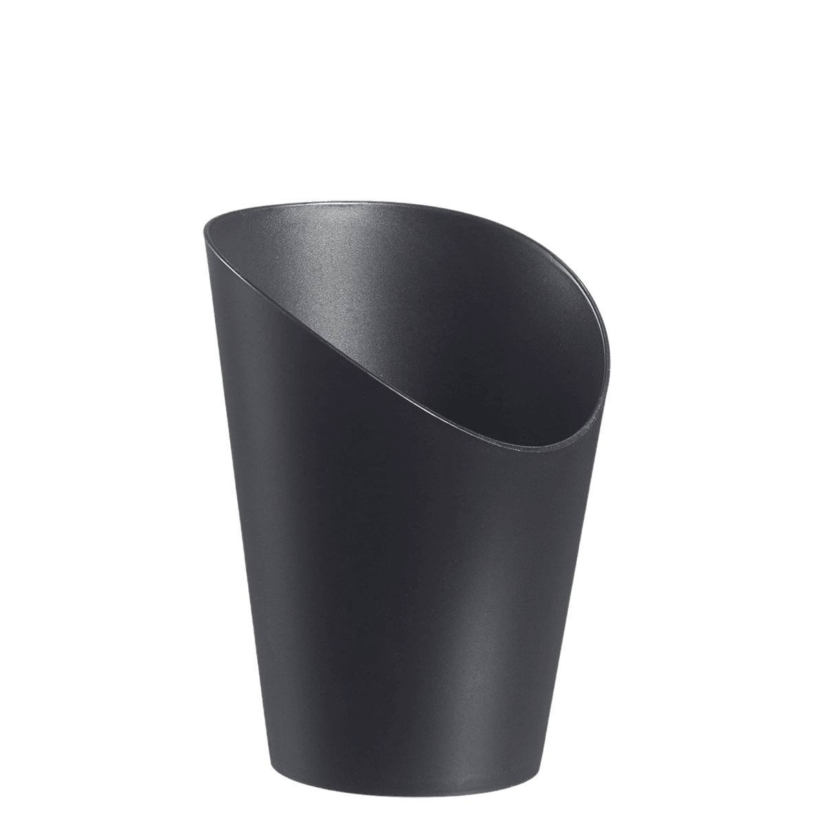 Barquette frites LOOP PP anthracite mat H125 Ø91 mm ｜ 120 Unité(s)