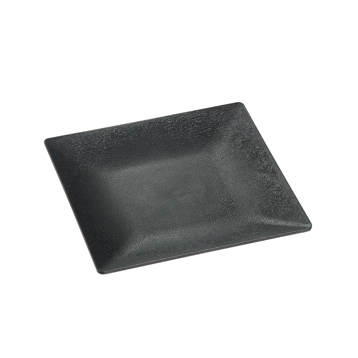 Assiette Fluid' PP noir texturé 160x160 mm ｜ 100 Unité(s)