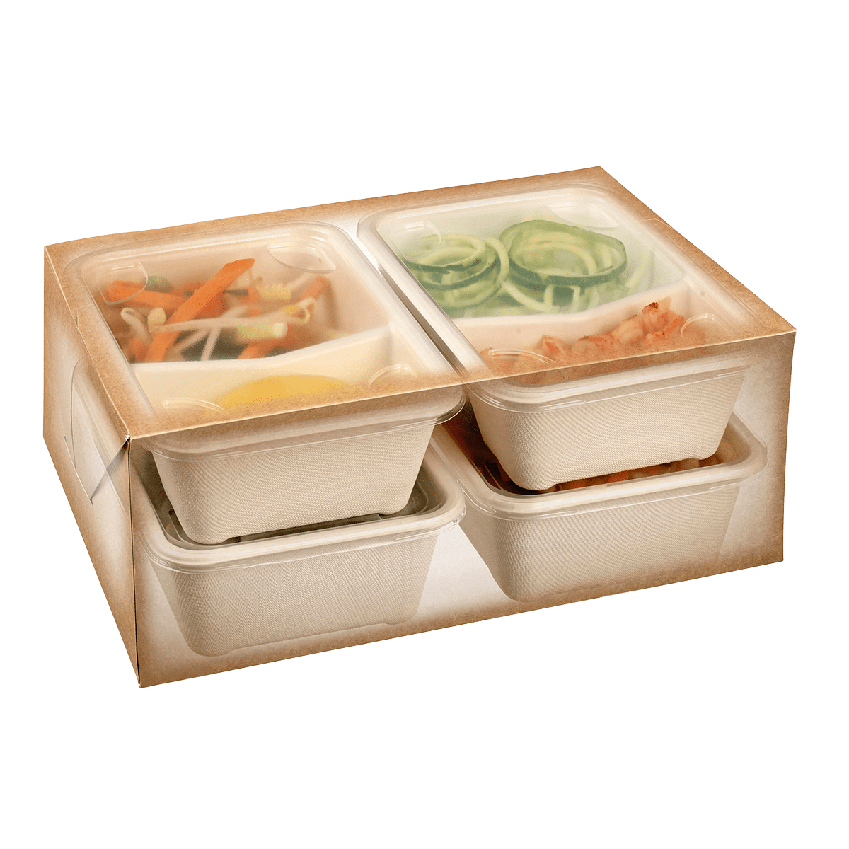 Boîte Postal Lunch 260x205x113 mm ｜ 80 Unité(s)