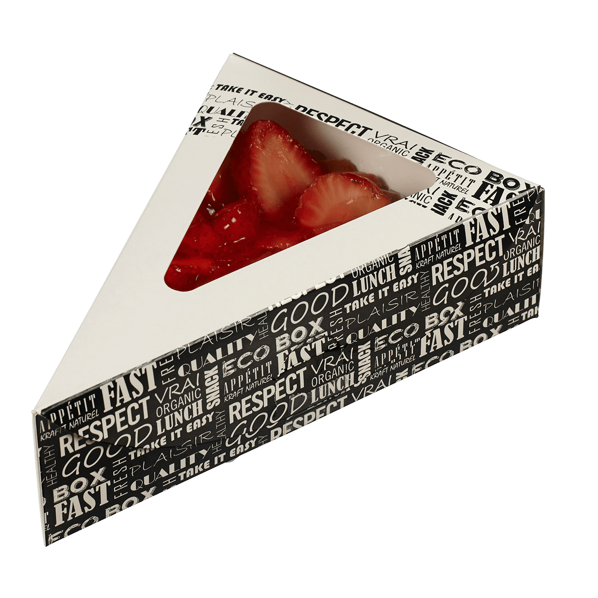 Boîte portion tarte District 155x110x45 mm ｜ 500 Unité(s)