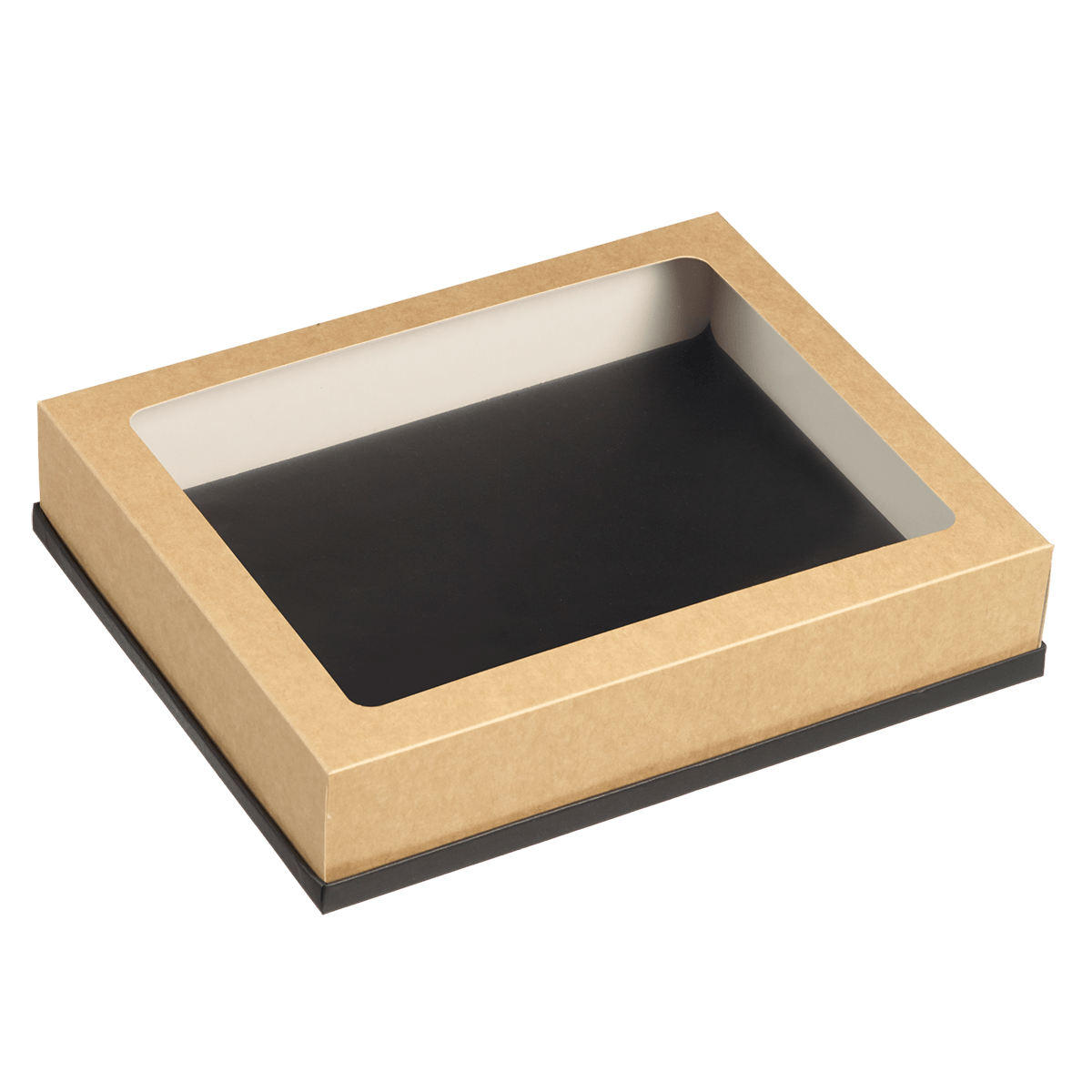 Couvercle kraft avec fenêtre pour plateau Fenix 1/2 GN ｜ 250 Unité(s)